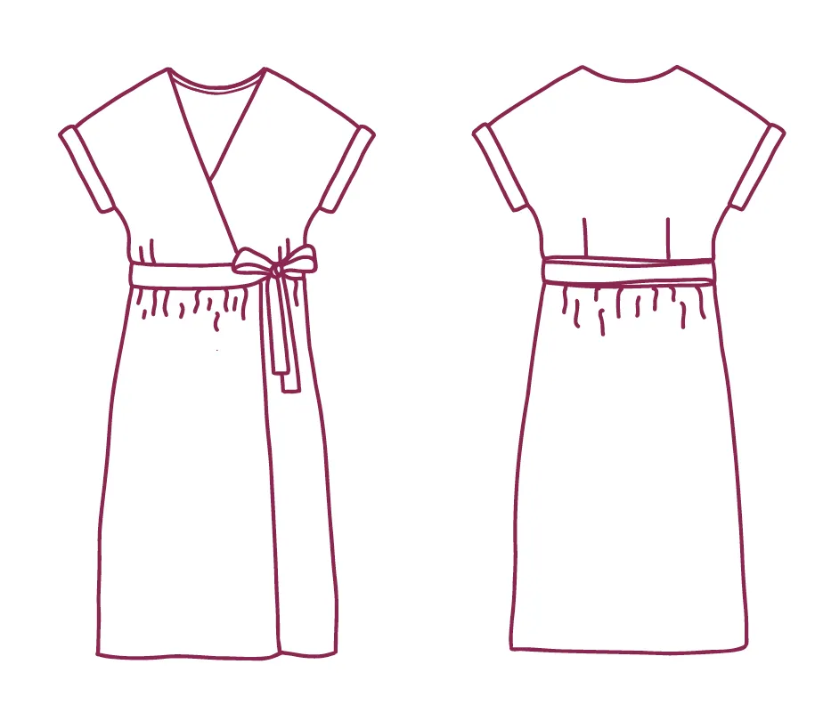 Patroon wikkeljurk 'Robyn' - Atelier Jupe